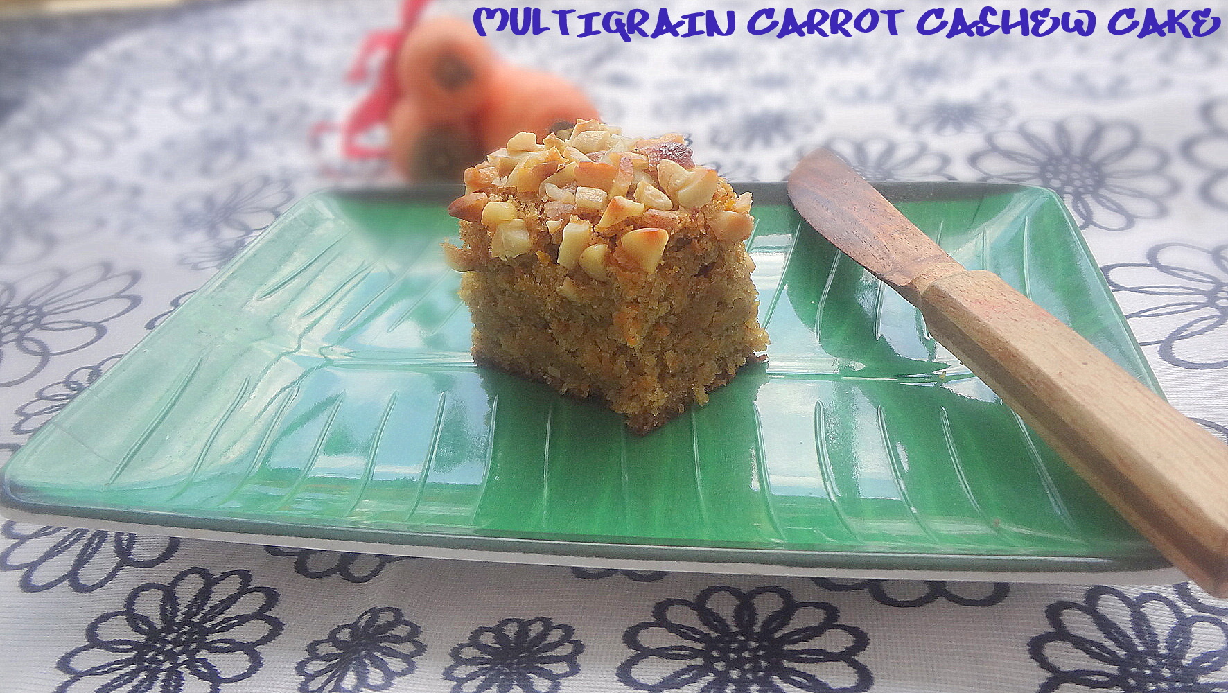 multigrain cashew carrot cake