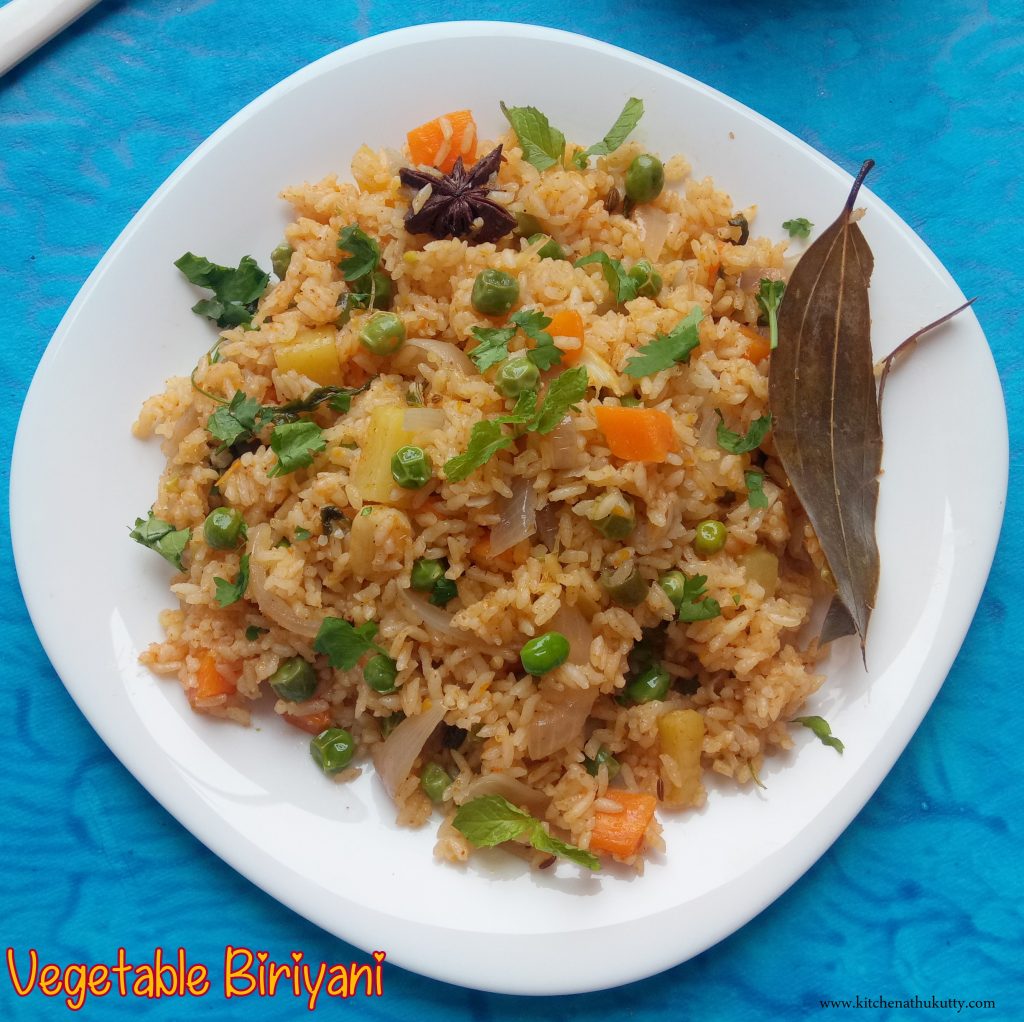 veg biryani with jeera samba rice